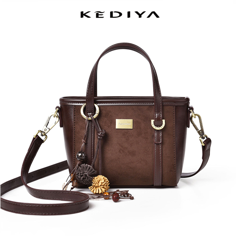 Bucket Bag KEDIYA 2026 Fashion Commute Handbags Vintage Premium Shoulder Crossbody Bag For Women