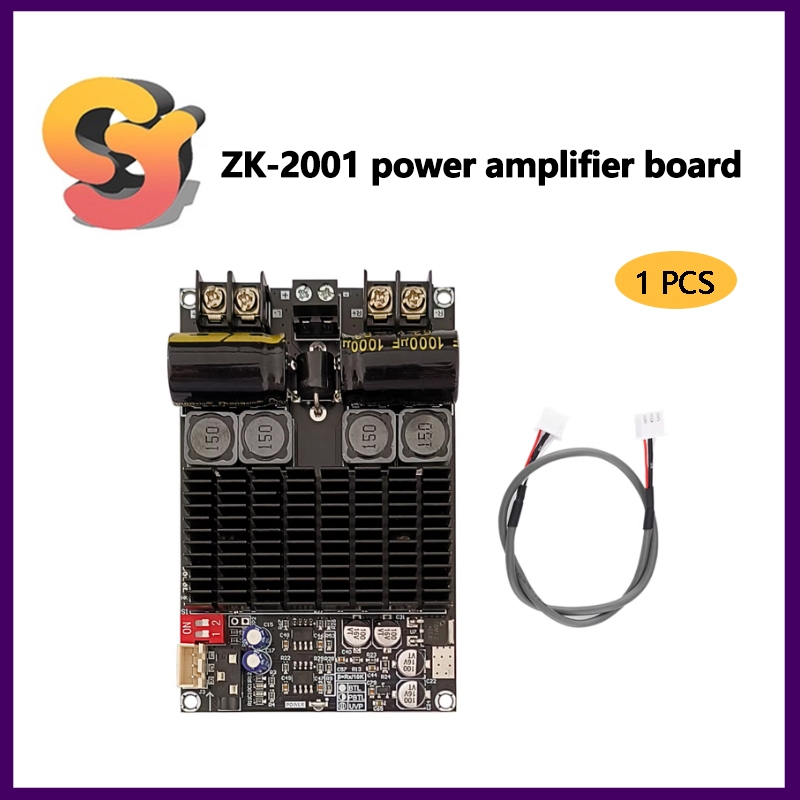 [สต๊อกพร้อม] ZK-2001 บอร์ดขยายเสียงด้านหลังบริสุทธิ์ DC10-30V Dual Channel 100W + 100W สะพาน Mono 20