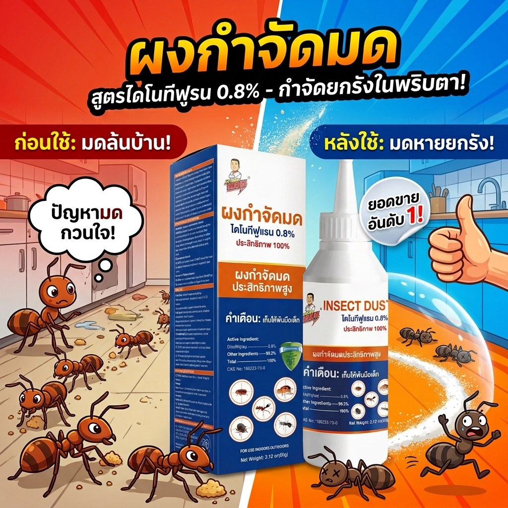 🐜พัฒนาล่าสุดจากญี่ปุ่น ปี 2026🐜MINI ฆ่าตายยกลัง เหยื่อมด เหยื่อกำจัดมด ยาฆ่ามด เจลกำจัดมด