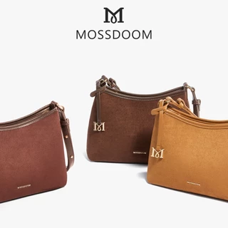 MOSSDOOM Olia Bag กระเป๋าหนังกลับพร้อมจี้ห้อยโลโก้แบรนด์ เรียบหรู แฟชั่นทันสมัย