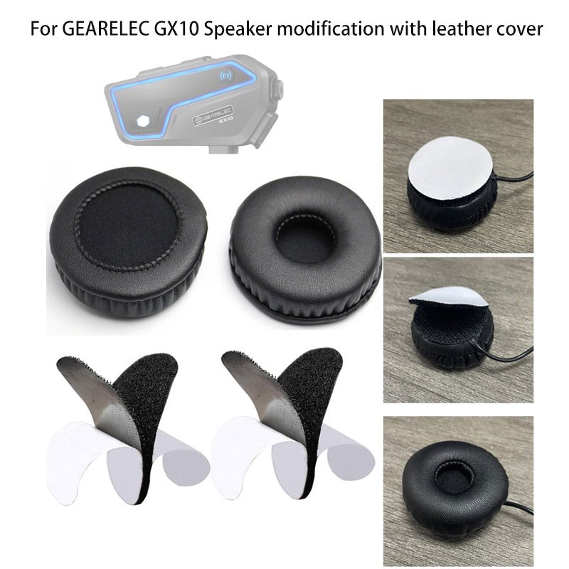 สําหรับชุดหูฟังบลูทูธหมวกกันน็อค GEARELEC GX10 พร้อมการดัดแปลงปกหนัง