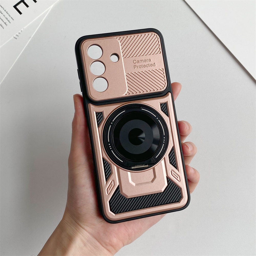 SAMSUNG ปลอกSamsung A57 สําหรับSamsung Galaxy A07 A17 A37 5G A06 A16 A56 A15 ผู้ถือแหวนแม่เหล็กเคสโท
