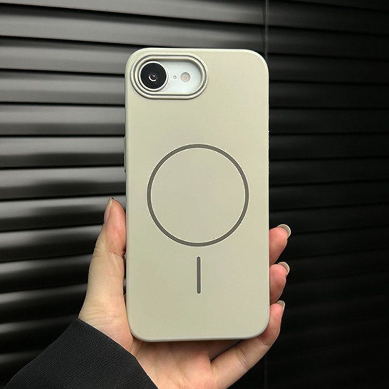 เคส iphone 17e รูขนาดใหญ่แหวนบาง Magnetic Frosted PC Hard Shock-proof เคสป้องกัน