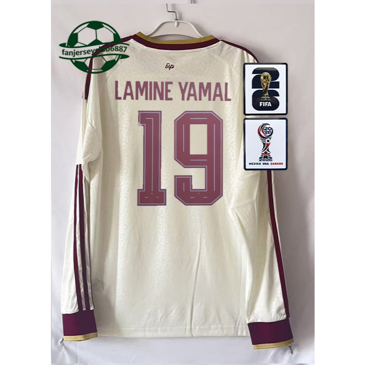 เสื้อยืดทีมฟุตบอลยาว sleeveteam football Jersey สำหรับผู้ชาย เหมาะสำหรับการชมเกมและสวมใส่ในวันธรรมดา