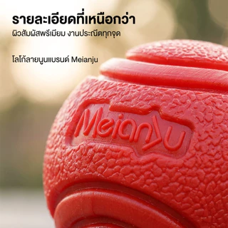 Meianju สัตว์เลี้ยงสุนัข Bouncy Ball Bite-Resistant Solid Ball ยางกัดของเล่น Ball กลางแจ้งโยน Retrieval การฝึกอบรม