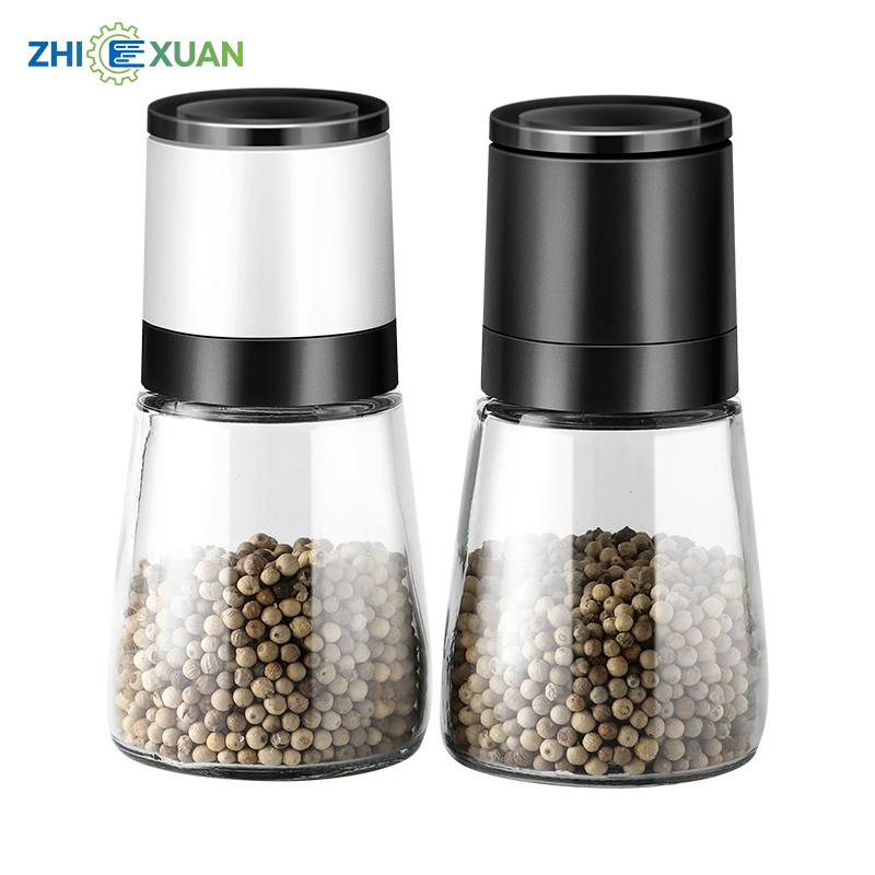 ZHI XUAN เครื่องบดเกลือและพริกไทย มือหมุน แกนเซรามิก ปรับความละเอียด อุปกรณ์ครัวเรือน