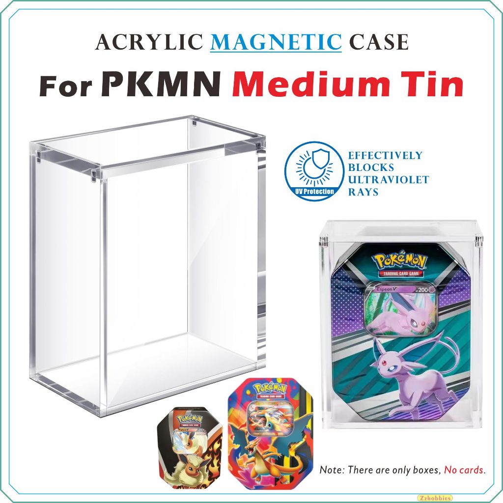 Acrylic Magnetic Case For PKMN Medium Tin【5mm Thick】