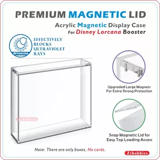 Acrylic Magnetic Case For Lorcana Booster【5mm Thick】