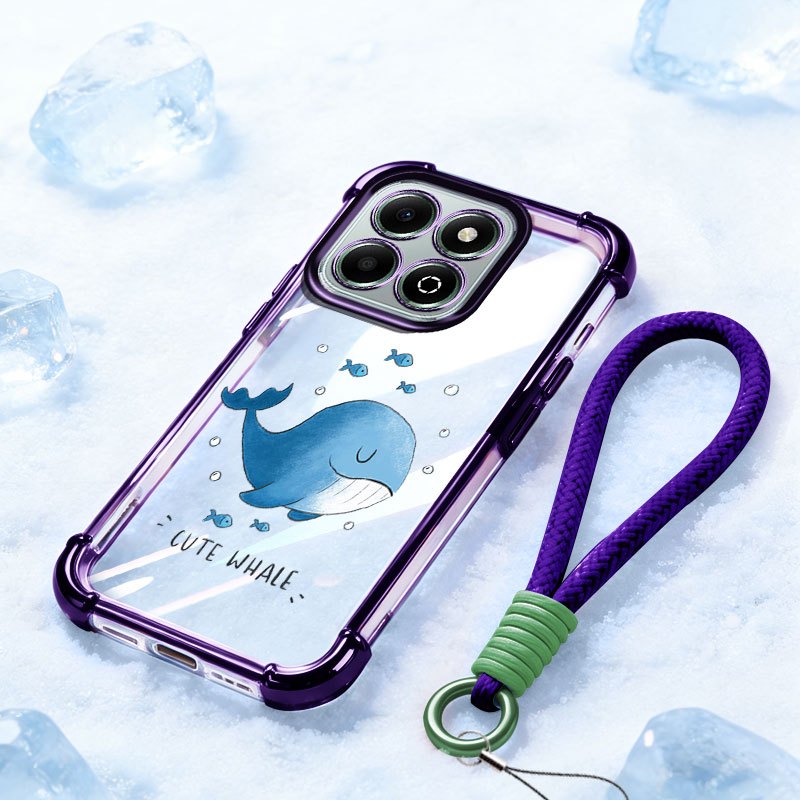 YBD สําหรับ Honor X6A X6B Plus X6C X7C X7D Honor 200 400 Smart Play 60 Plus Anti-Fall สี่มุม Blue Do