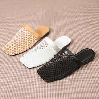 รองเท้าแตะตาข่ายโปร่งสำหรับผู้หญิง สวมใส่สบาย เหมาะสำหรับใส่…