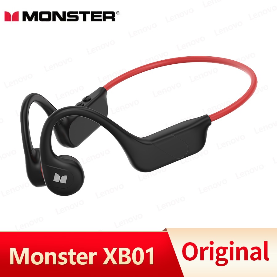 Monster XB01 หูฟังบลูทูธ 6.0 IP56กันน้ํา ระบบ Bone Conduction หูฟังเกมมิ่ง วิ่ง/ฟิตเนส/โยคะ