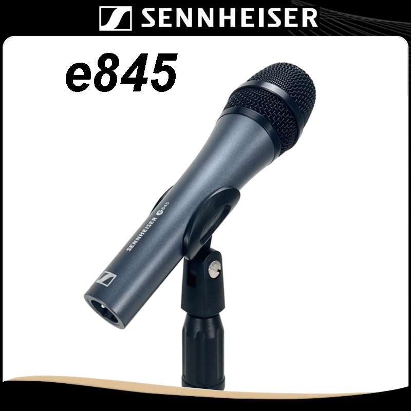 ขายร้อน! Sennheiser E845 / E845S Supercardioid Vocal Microphone - คุณภาพดั้งเดิมสําหรับคาราโอเกะ, ปร
