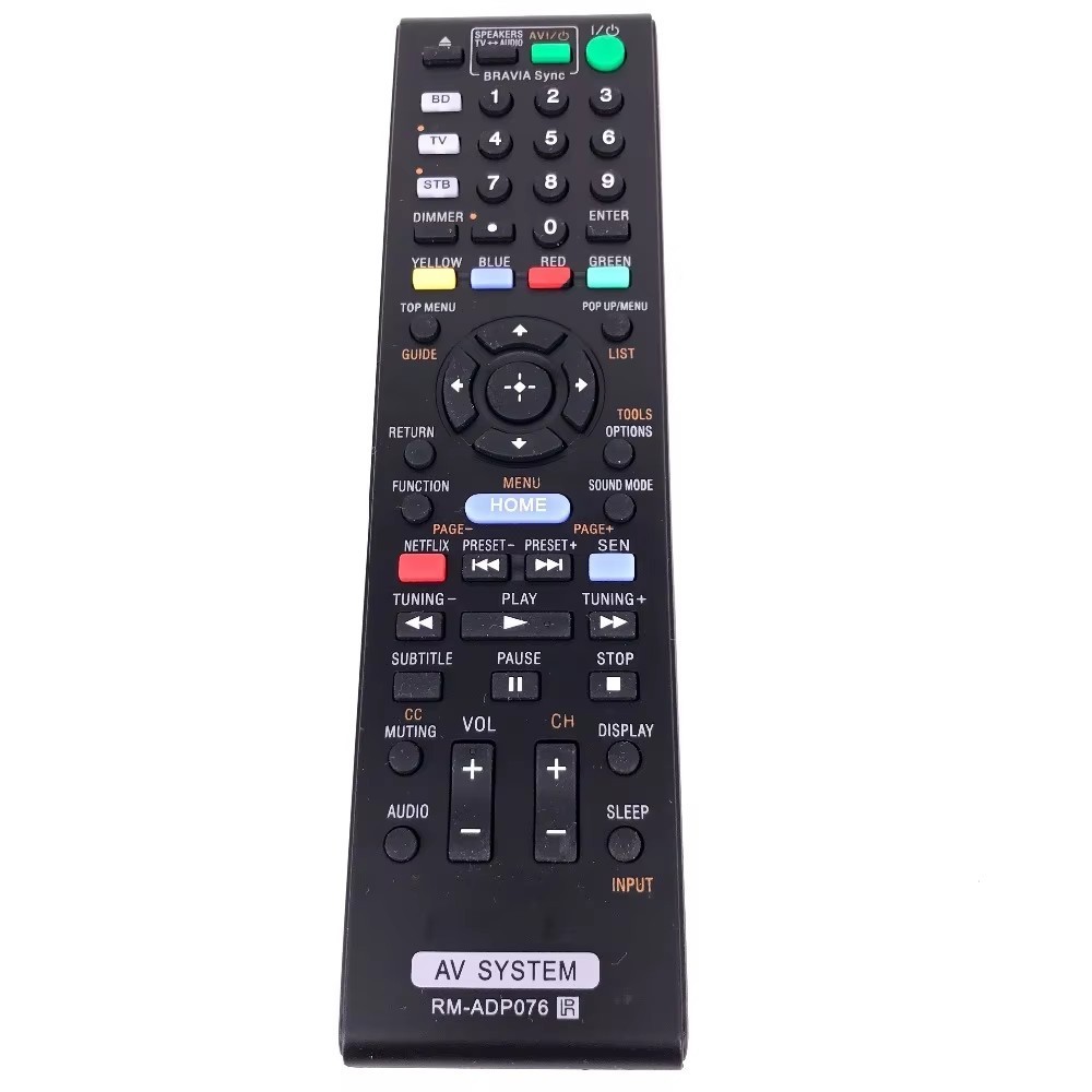 RM-ADP076 เหมาะสําหรับ Sony AV SYSETM รีโมทคอนโทรลอินฟราเรด BDV-E470 BDV-E2100 BDV-E3100 BDV-E3100/C