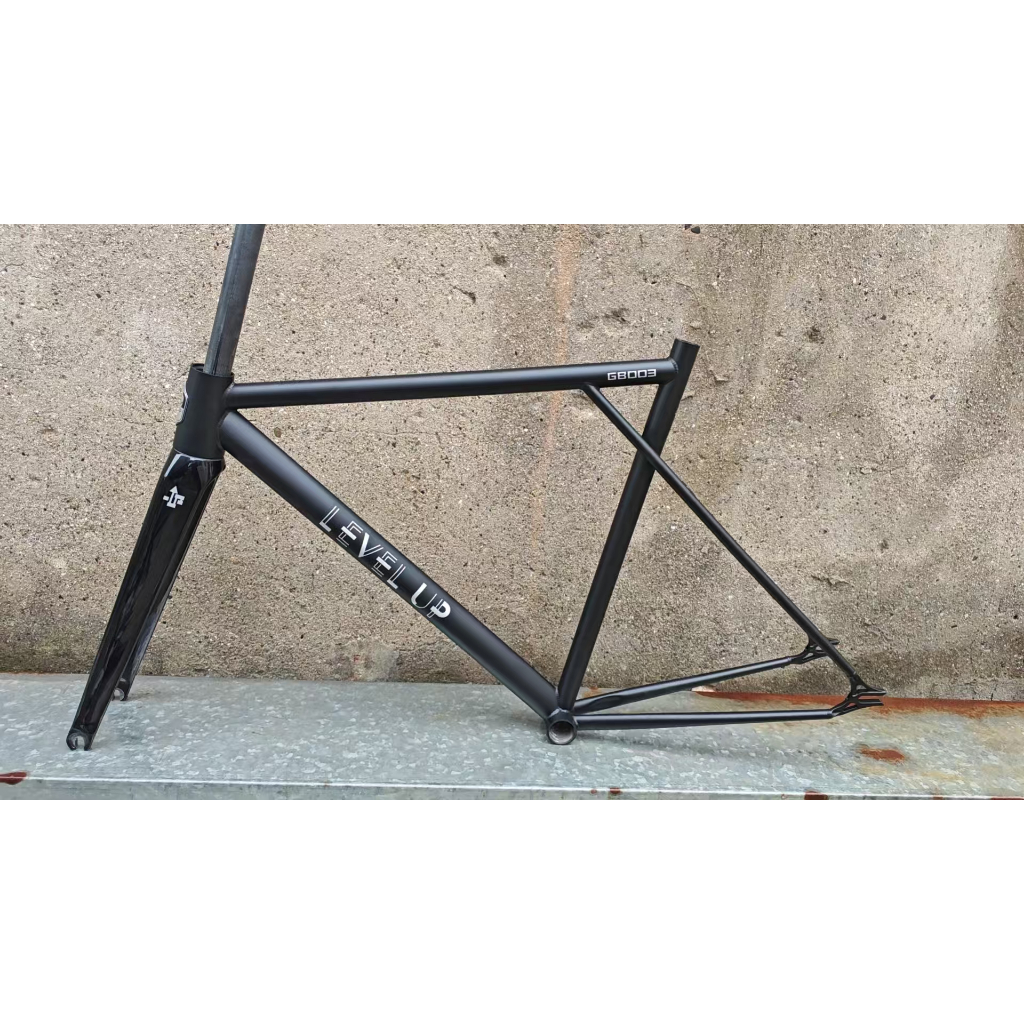 กรอบจักรยาน Retro Fixed Gear จากเหล็ก Molycrhomebdenum กับคาร์บอน ส่วนประกอบสำหรับล้อ 700c