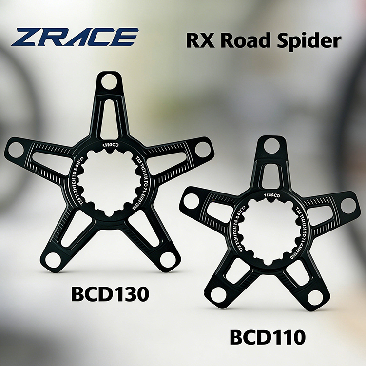 Spider ZRACE RX Road | เปลี่ยนข้อเหวี่ยง SRAM Direct Mount 3 รู ให้ใช้จาน BCD110/BCD130 ได้ | CNC 7075 เบา แข็งแรง