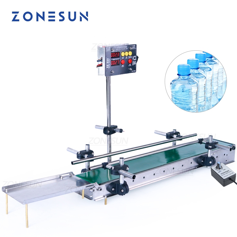 ZONESUN ZS-CBG600 Compact Digital Control สายพานลําเลียงกันน้ําสําหรับโต๊ะเติมขนาดเล็กสําหรับการผลิต