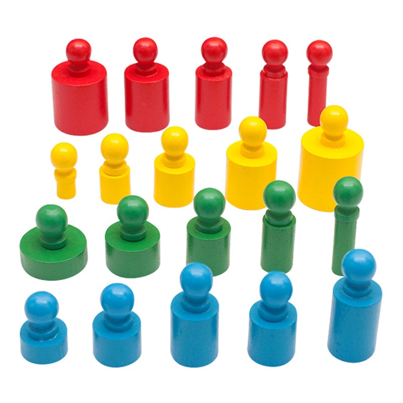 Montessori ช่วยสอนซ็อกเก็ตทรงกระบอกสีความรู้ความเข้าใจอนุบาล Sensory Training Early Education Buil ราคา ถูกที่สุด ดีลบีเคเค แกลเลอรีภาพที่ 3