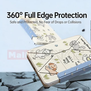 KENKE เคส iPad น่ารัก แบบพับ X สำหรับ iPad 2026 Air Pro 11 นิ้ว 13 นิ้ว M4/M5 Pro 12.9 inch Mini 6/7 เคส ipad 10 ไอแพคgen11 A16 Air 4 5 6 7 8 (2020/2021/2022) เคสไอแพด ipad air 11 นิ้ว m3
