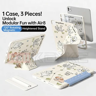 KENKE เคส iPad น่ารัก แบบพับ X สำหรับ iPad 2026 Air Pro 11 นิ้ว 13 นิ้ว M4/M5 Pro 12.9 inch Mini 6/7 เคส ipad 10 ไอแพคgen11 A16 Air 4 5 6 7 8 (2020/2021/2022) เคสไอแพด ipad air 11 นิ้ว m3