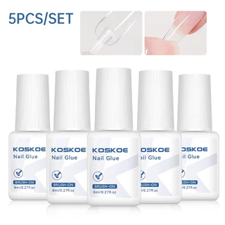 【Local】8ml กาวติดเล็บสําหรับกดบนเล็บเคล็ดลับปลอมปลอม Fasts-Dry กาว Rhinestone Nails Art เครื่องมือแต่งเล็บ