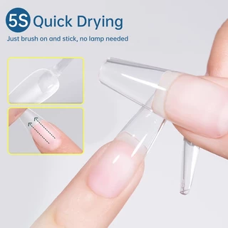 【Local】8ml กาวติดเล็บสําหรับกดบนเล็บเคล็ดลับปลอมปลอม Fasts-Dry กาว Rhinestone Nails Art เครื่องมือแต่งเล็บ