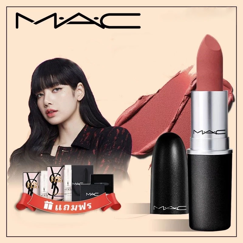 Mac Powder Kiss Lipstick #602 #707 #102 Lip MAC Matte/ Satin free set bag