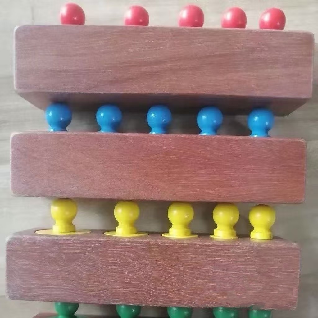 Montessori ช่วยสอนซ็อกเก็ตทรงกระบอกสีความรู้ความเข้าใจอนุบาล Sensory Training Early Education Buil ราคา ถูกที่สุด ดีลบีเคเค แกลเลอรีภาพที่ 7