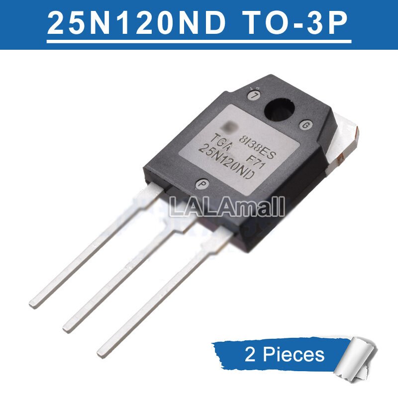2pcs 25N120ND TO-3P TGA25N120ND TGAN25N120ND 25A/1200V IGBT ทรานซิสเตอร์ใหม่เดิม