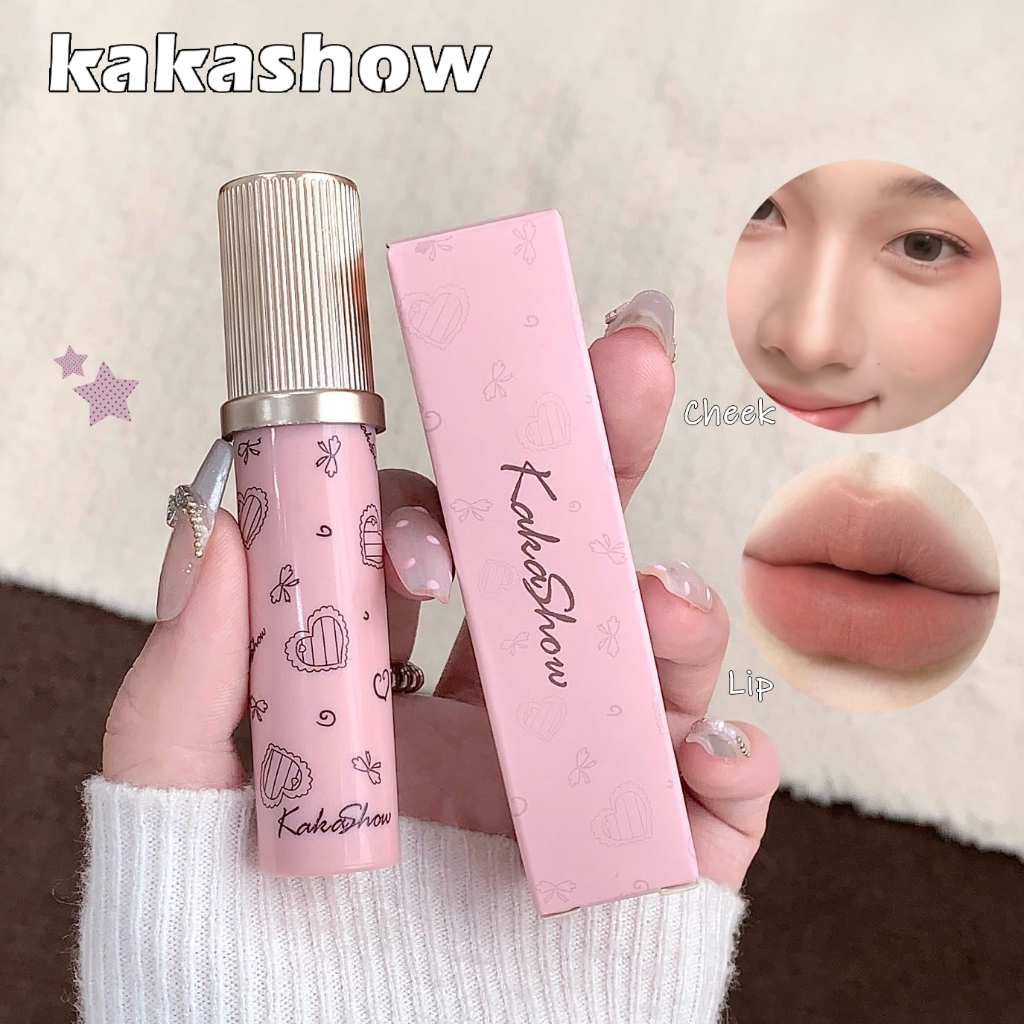 KAKASHOW Matte Lip Glaze - Long-Lasting & Highly Pigmented, Waterproof & Transfer-Resistant, Korean-