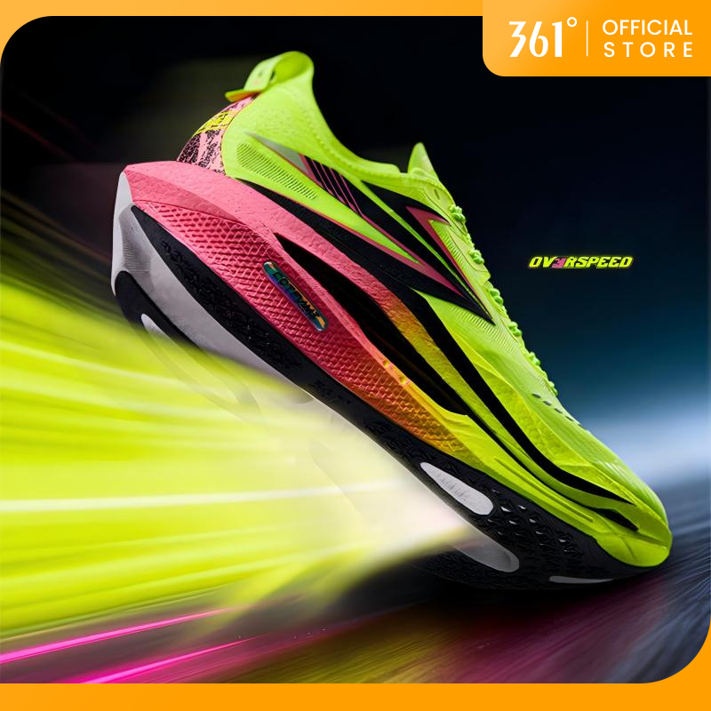 361 Degrees Flame 5.0 ผู้ชายผู้หญิง Professional Marathon Racing รองเท้าวิ่ง Breathable Rebound 672612213