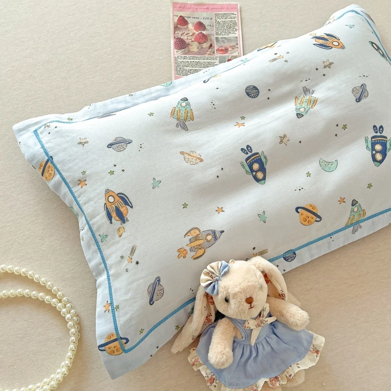 ปลอกหมอนเด็ก ผ้าฝ้าย 30x50 ซม. / 35x55 ซม. ผ้าก๊อซฝ้ายสองชั้น thumbnail 10
