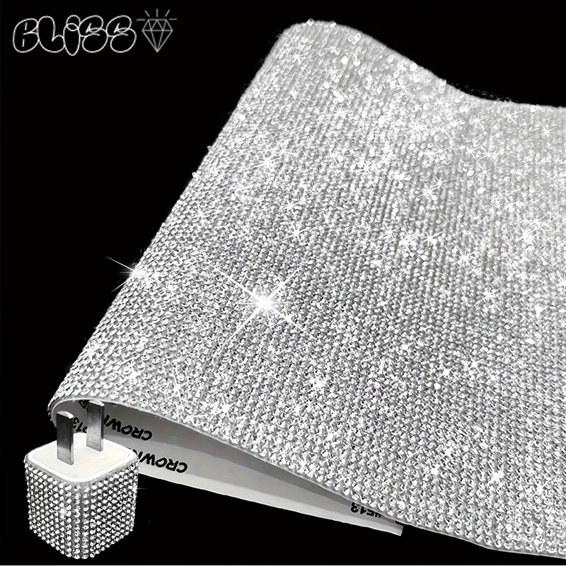 Hot Crystal Sticks Self กาว Rhinestone สติกเกอร์ Shine Sparkles สติกเกอร์คริสตัลสําหรับ DIY Art หัตถกรรมตกแต่งบ้านของขวัญแต่งงานตกแต่ง