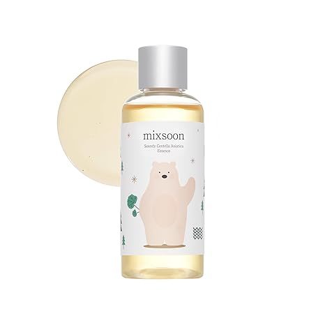 Mixsoony Centella Asiatica Essence-Soothing, Calming and Hydrating for Face, Jeju Island Cica Extracts, สูตรอ่อนโยนสําหรับสมดุล, ผิวสุขภาพดี 100ml / 3.38 fl.oz.