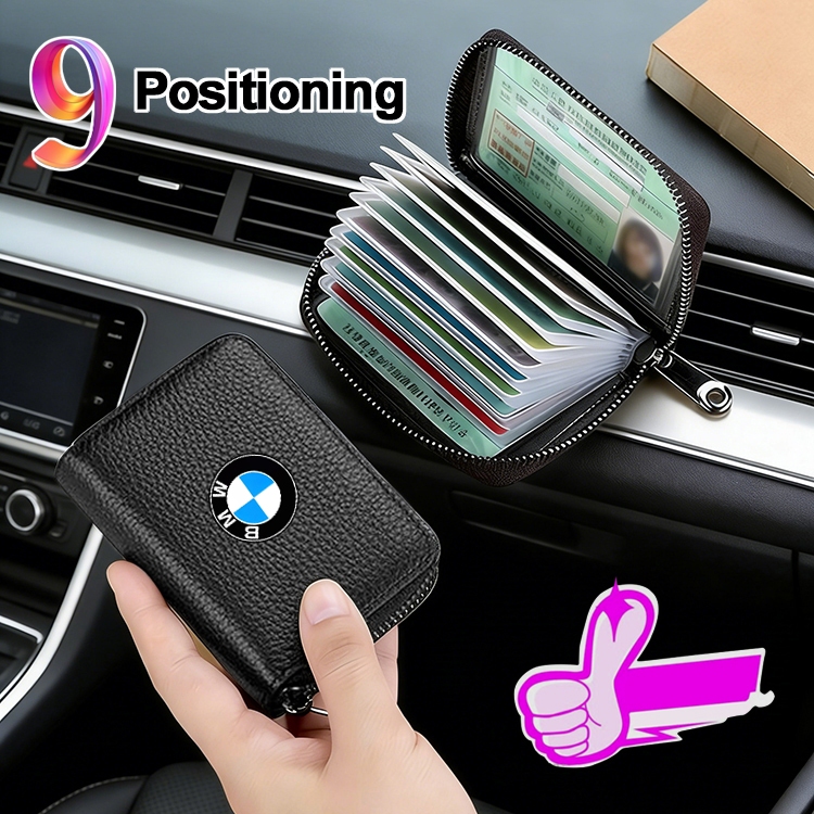 11-Slot หีบเพลงสไตล์รถใบอนุญาตขับรถและผู้ถือบัตรสําหรับ BMW X1 X3 X5 X6 3-Series 5-Series 740