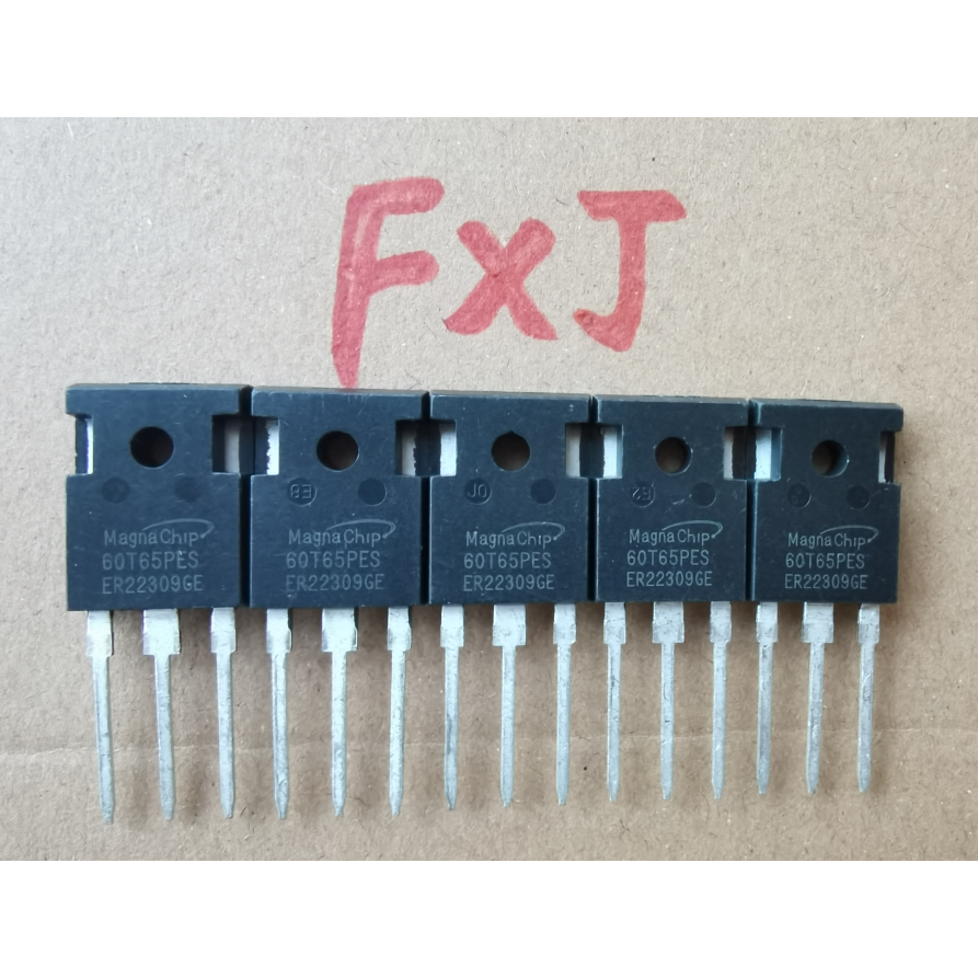 ((5 ชิ้น) 60T65PES Field Effect Tube MBQ60T65PES ยี่ห้อใหม่ TO-247