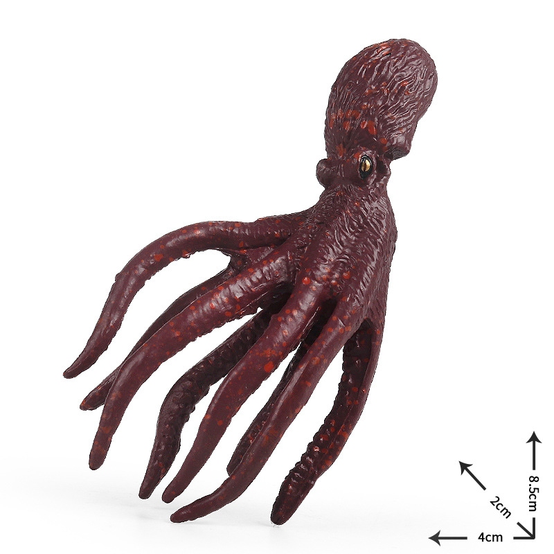 เด็กจําลองวิทยาศาสตร์และการศึกษา Marine ชีววิทยารุ่น Octopus Octopus Octopus Octopus พลาสติกสัตว์ของ