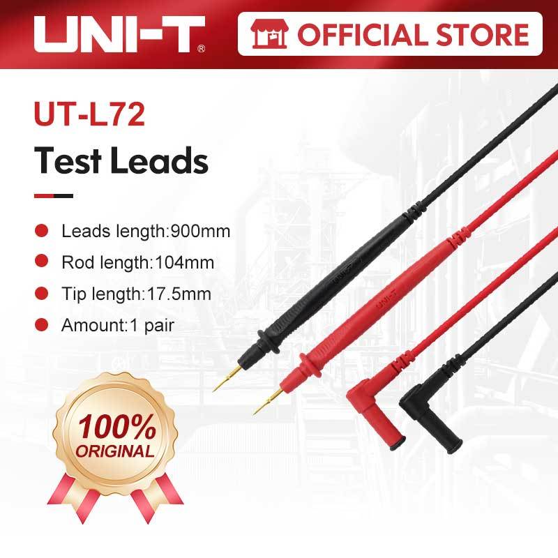 Uni-t โพรบมัลติมิเตอร์ UT-L72 10A 1000V ปลายเข็มนุ่ม ปากกาวัดสายเคเบิล