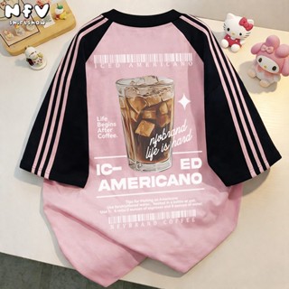 【จัดส่งตลอด 24 ชั่วโมง】NFV ใหม่ล่าสุด🌟แฟชั่นเกาหลี เสื้อยืดเ…