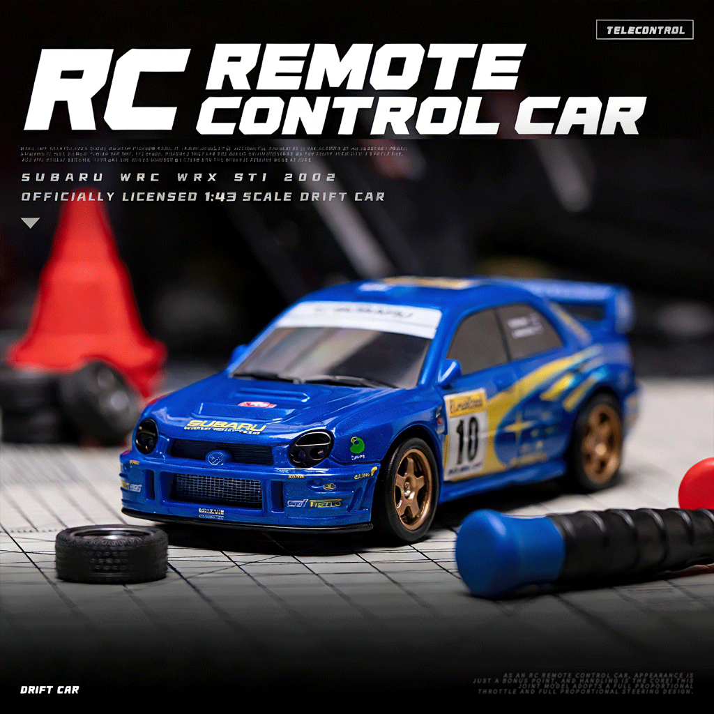 สต็อกท้องถิ่น! 1:43 Rc Drift รถ Gyro 4wd Subaru รีโมทคอนโทรลรถไฟ LED รีโมทคอนโทรลรถแข่งของเล่นเด็กของขวัญ