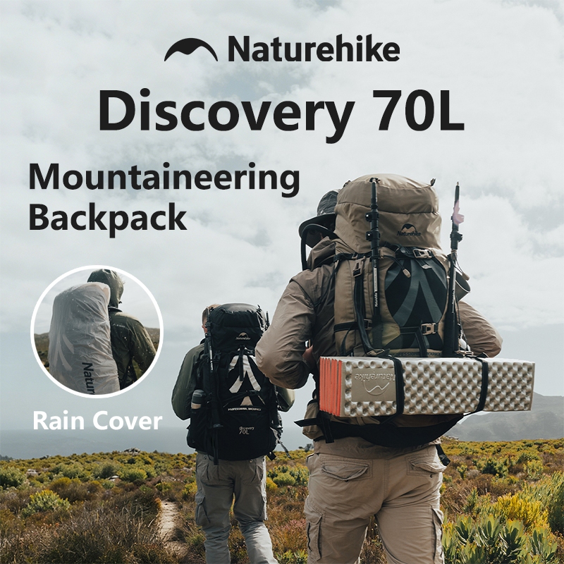 Naturehike กระเป๋าเป้สะพายหลัง Discovery 70L กระเป๋าปีนเขา Man Rucksack กระเป๋าเป้สะพายหลังเดินป่ากล