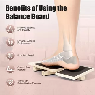 (COD) Single-Foot Balance Board — เครื่องเพิ่มความแข็งแรงของข้อเท้า, เครื่องยืดเท้า, เครื่องฝึกพิลาทิสขา