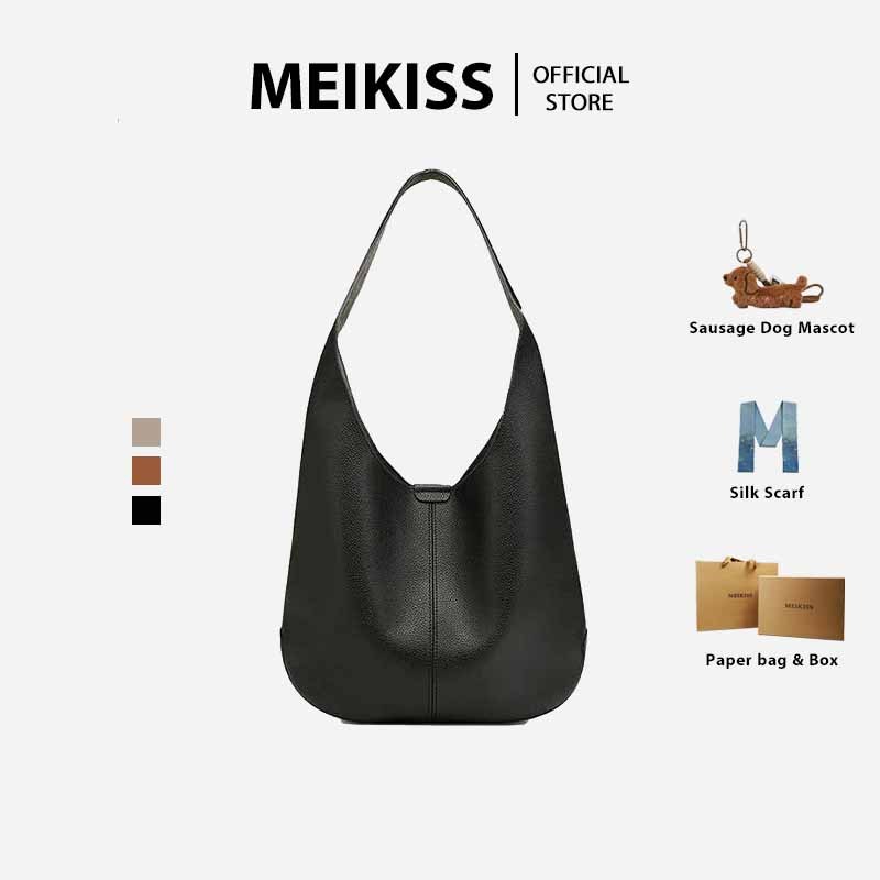 MEIKISS กระเป๋าถือใบใหญ่สำหรับผู้หญิง หนังPUพรีเมียม ใช้งานหลายโอกาส