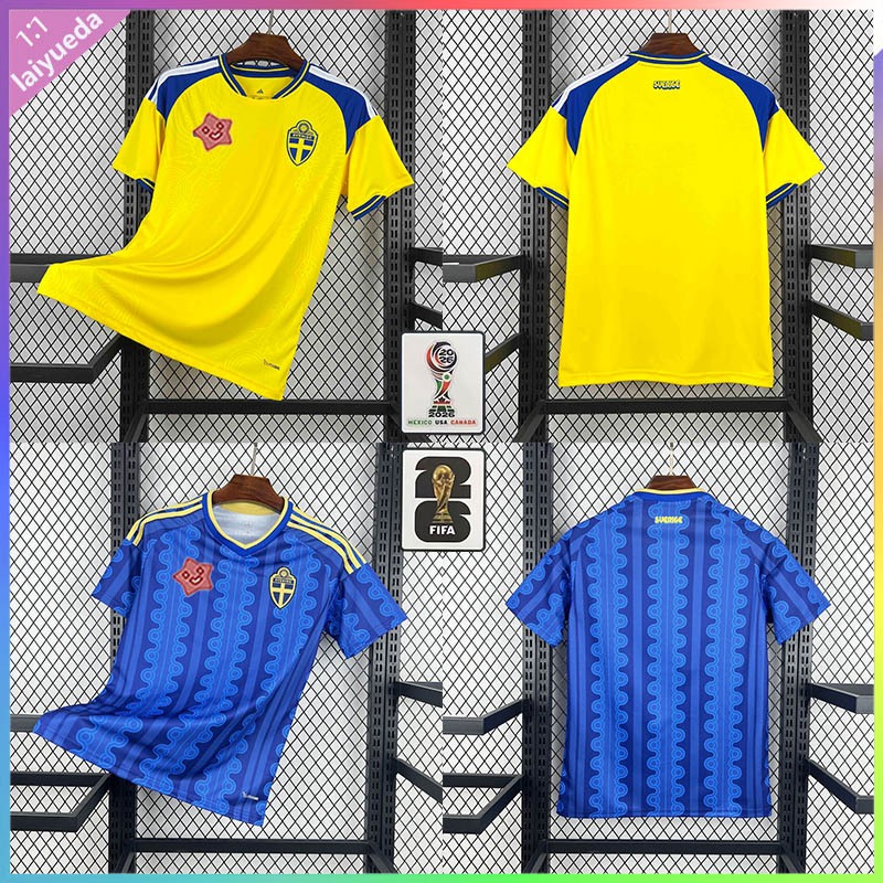 Fan Edition Jersey World Cup 2026 Sweden Home Away เสื้อฟุตบอล