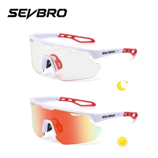 SEVBRO Photochromic sunglass แว่นตาขี่จักรยานแว่นตาจักรยานแว่นตาขี่ UV400 จักรยานเสือภูเขาแว่นตากันแดดถนน
