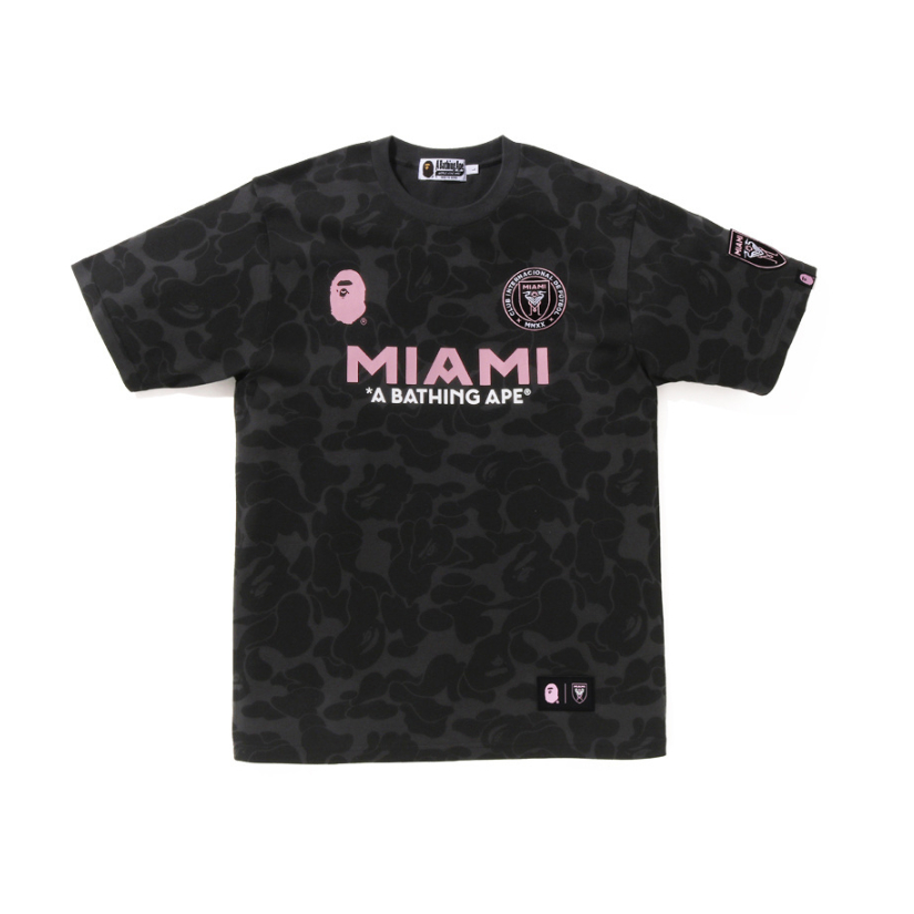 เสื้อแขนสั้นลายcameo Bape Inter Miami Messi United สีหลากหลาย