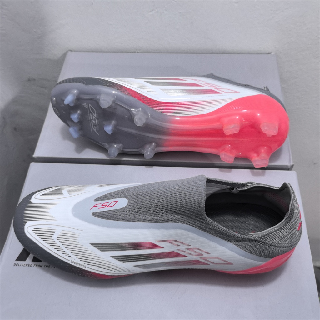 F50 Elite FG Yamal รองเท้าฟุตบอลไร้เชือก กันลื่น และทนทาน ขนาด: 39-45