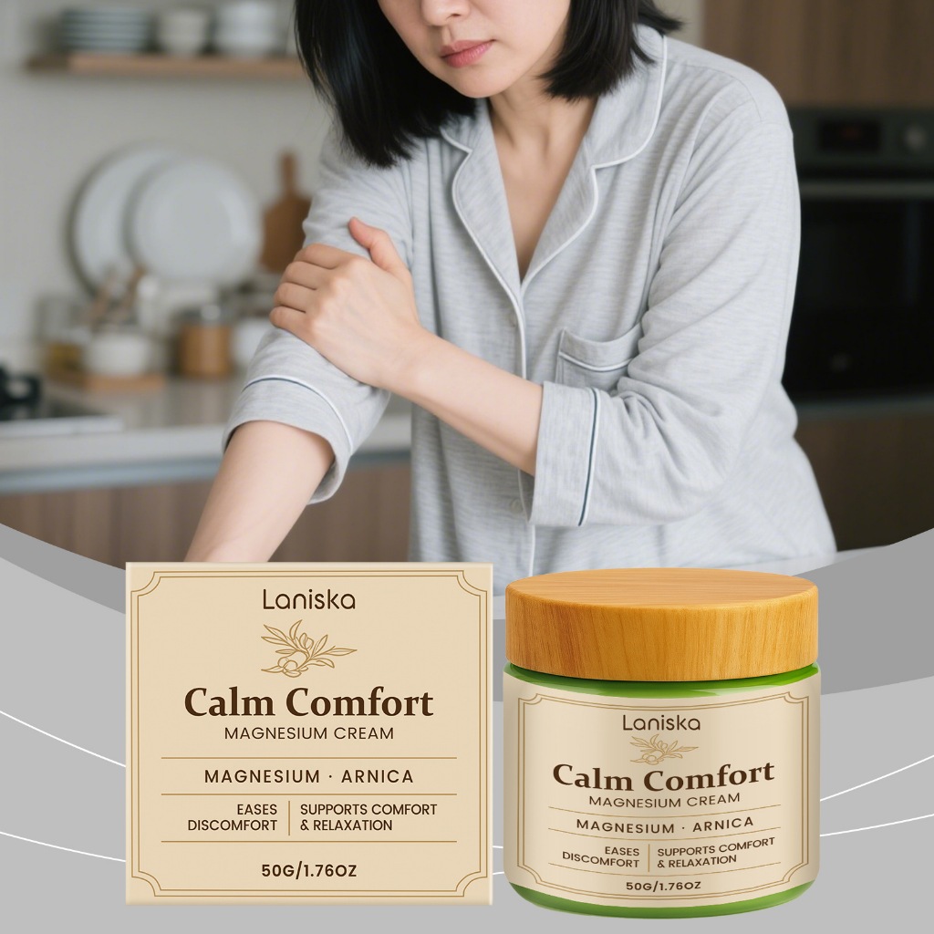 Calm Comfort Magnesium Cream พร้อม Arnica Eases Discomfort Relaxing Moisturizing Body Cream 50g