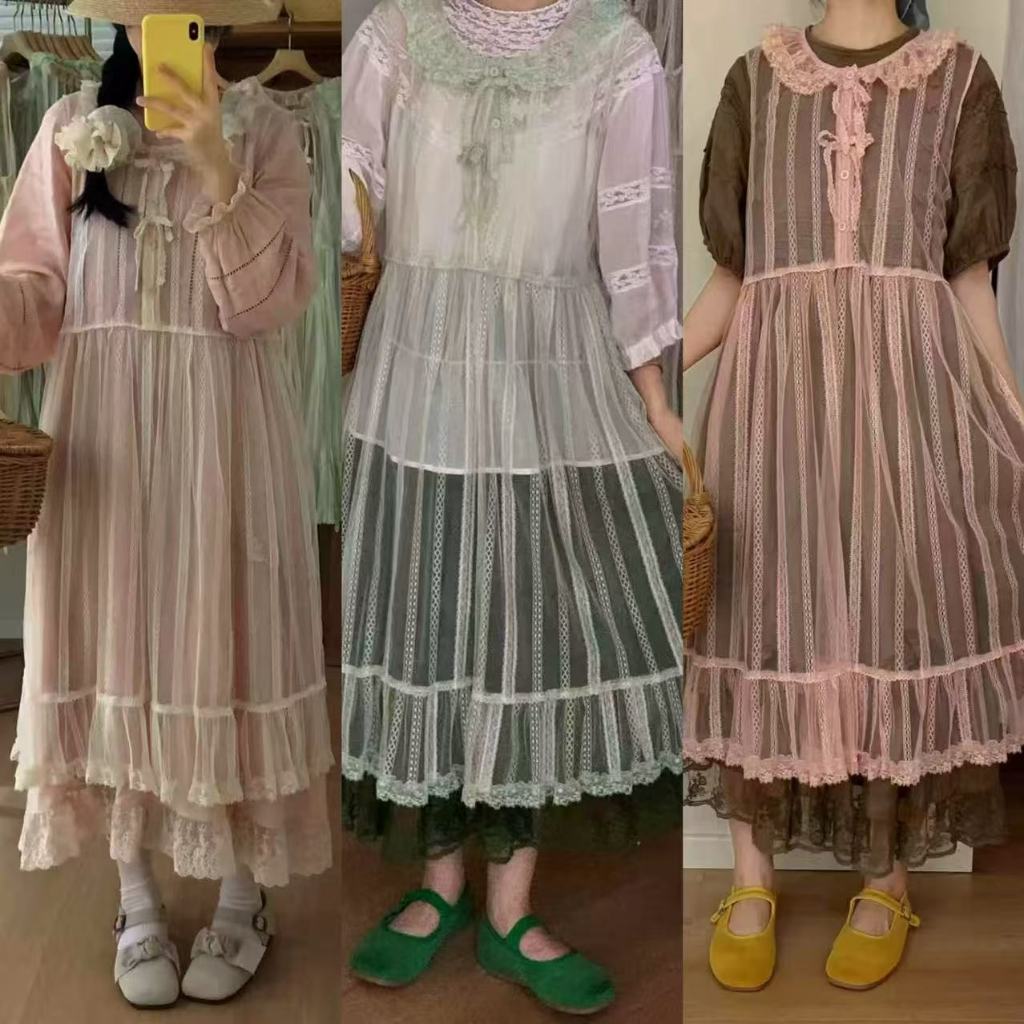 แบรนด์ Mi Miss Bear แบบมอริโมเดล กระโปรงเสื้อกั๊กสไตล์มอริกับสายสะพาย – โปรปัง