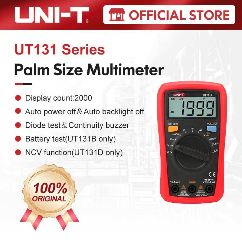 UNI-T UT131 Series Palm size มัลติมิเตอร์ดิจิตอล 250V 10A Digital Multimeter UT131A UT131B UT131C UT
