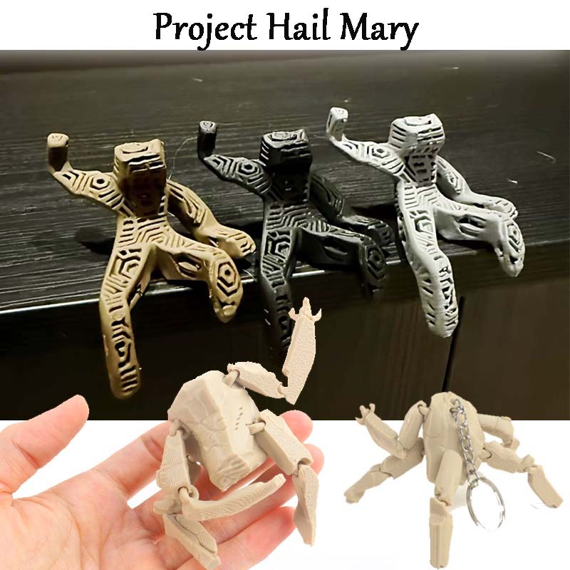 Project Hail Mary พวงกุญแจ Rocky Grace Sculpture ของขวัญพิมพ์ 3 มิติสําหรับแฟนๆ ของเล่น